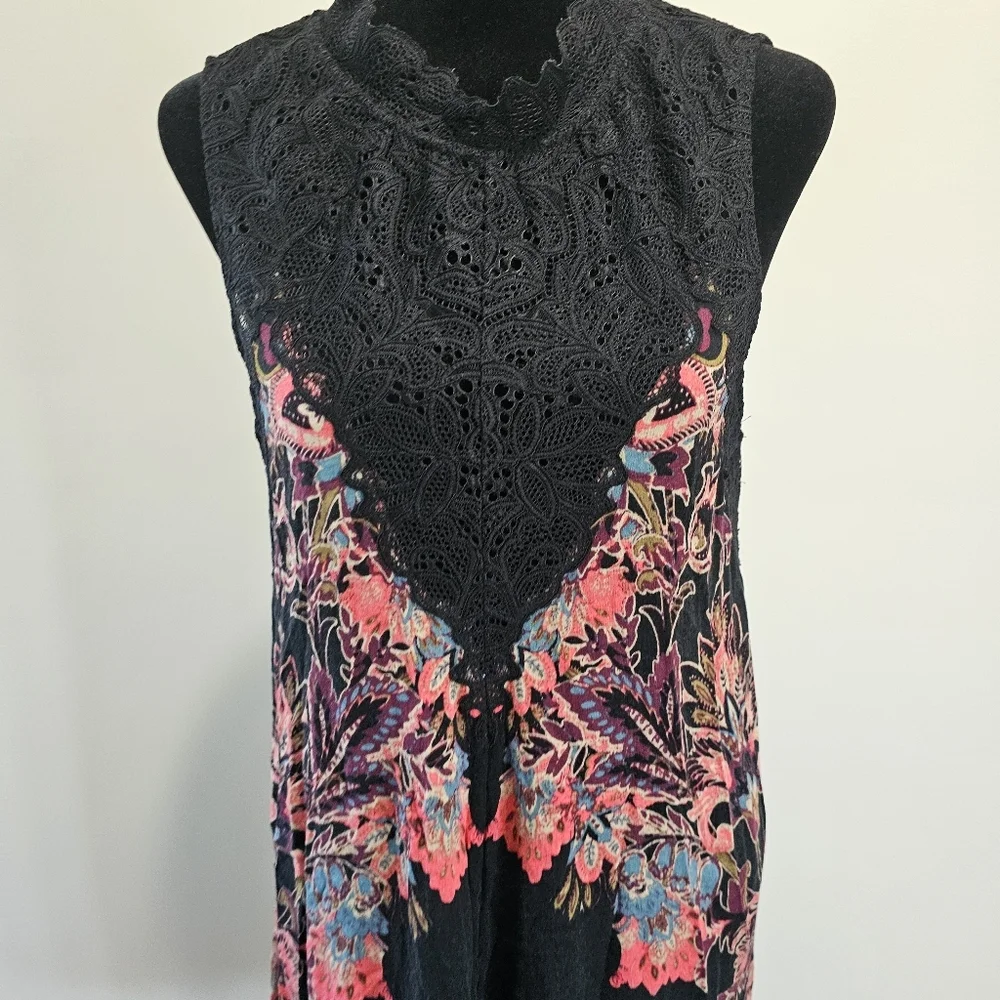 Intimately Free People Marsha Trapeze Swing Slip  Dress Size Medium Whimsigoth - Picture 3 of 12